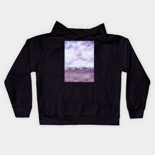 Clouds, Mountains and Field Kids Hoodie